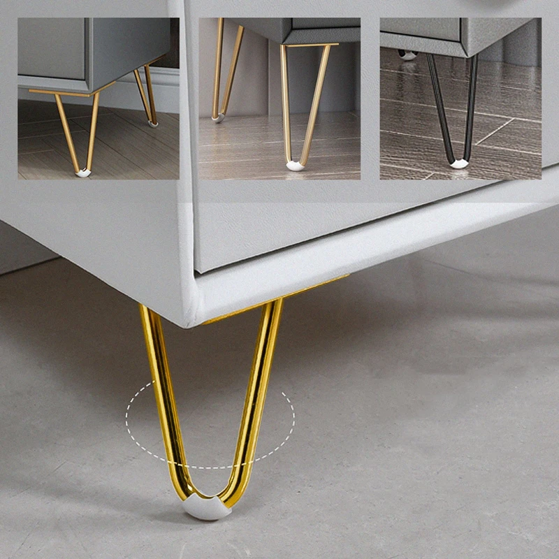 

4 шт., ножки стола из холоднокатаной стали для металлической мебели, черное золото, стул, диван-кровать, увеличивающий коврик, ножки стола