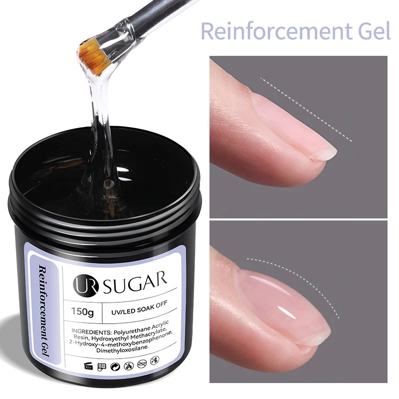UR SUGAR 150g Functional Nail Gel Polish Semi Permanent Repair Fiber Rubber Base Nail Repair Gel Acrylic Nail Art Manicure