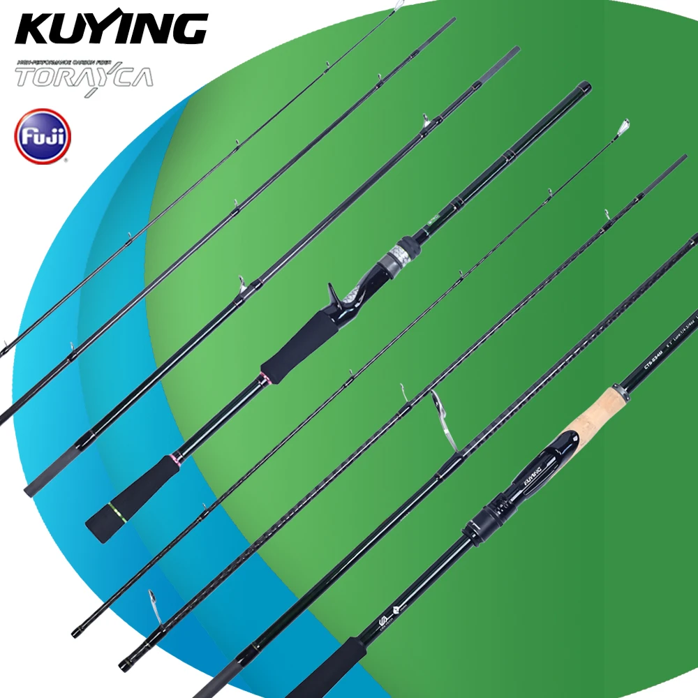 

KUYING CULTER GAME Mini Travel Spinning/Casting Rod | 8'3" Medium Power | 4-Section Carbon with Fuji A Guides