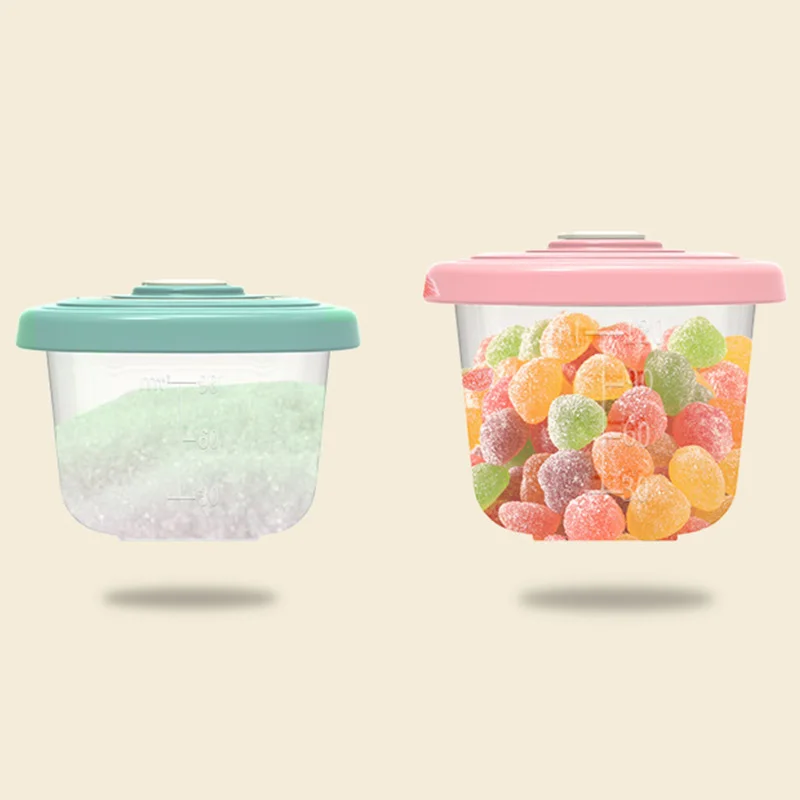 Baby Milk Powder Container Baby Food Storage Box Can Be Date Markable Baby Serial Food Containers Snack Cup Newborn Items