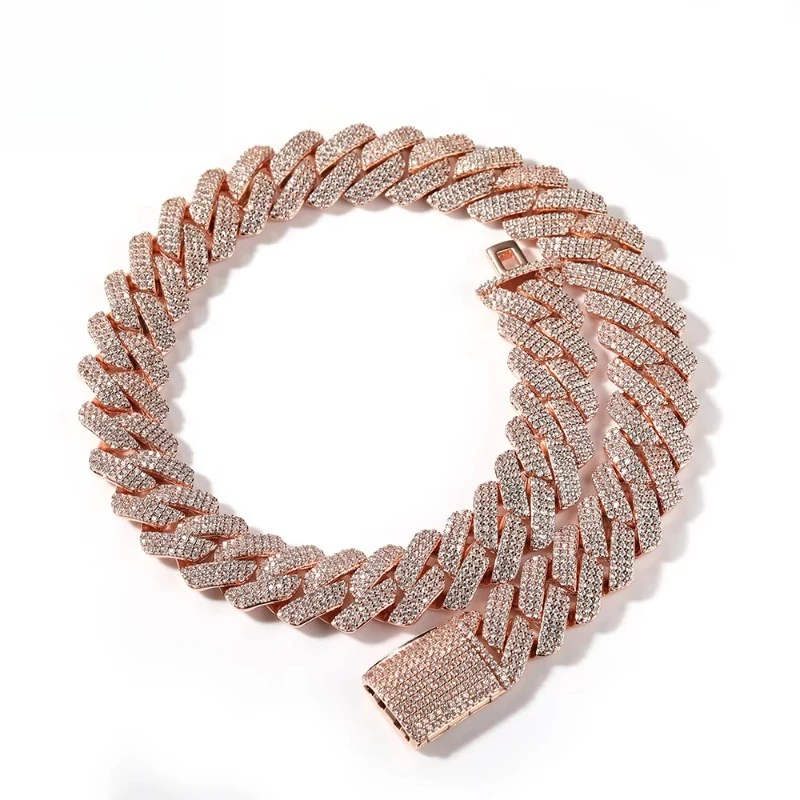 

20mm Thick Cuban Link Chain Choker Necklace Bracelet Miami Cuban Link Chain Hiphop Necklace Bling Rapper Jewelry