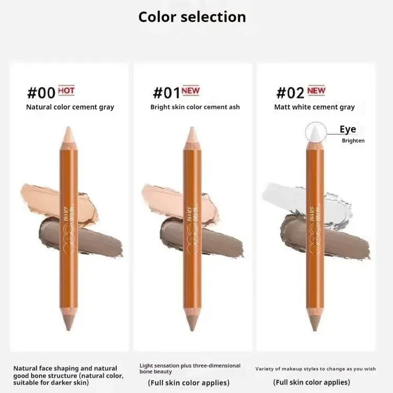 OUTOFOFFICE Double-ended Shadow Pencil Grooming Crayon Refractive Light Shadow Contour Highlighter OOO Original Makeup Cosmetics