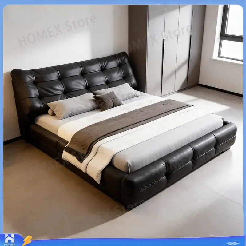 Luxury Modern Upholstered Bed Frame Sturdy Durable Bedroom Set