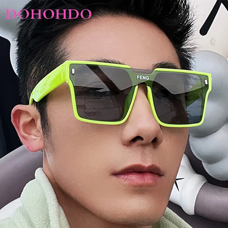 

Fashion Oversized Square One-piece Women Sunglasses Luxury Punk Men Shades Outdoor Driving Travel Eyewear Ladies Lentes UV400