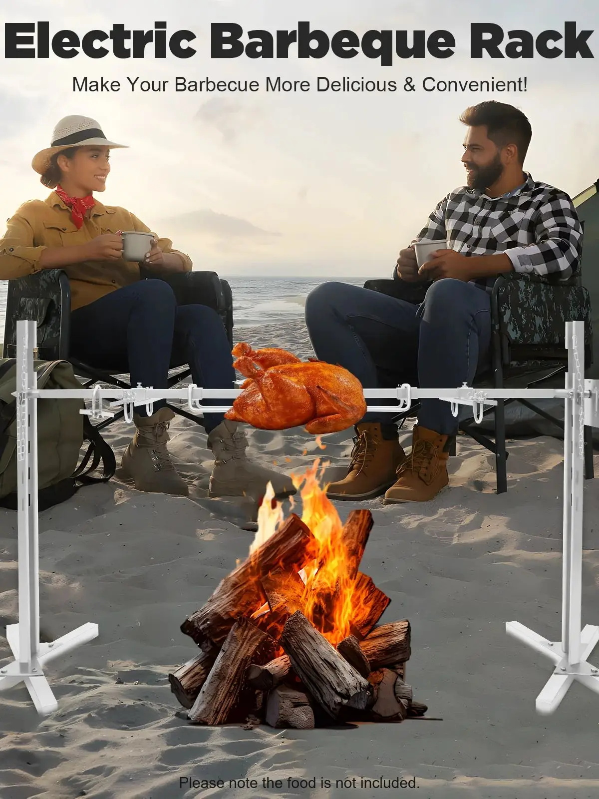 Grill électrique pour rôtissoire pour barbecue, Machine pour rôtir des poulets, des porcs et des agneaux, pour rôtir en plein air