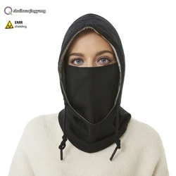 Genuine electromagnetic radiation protective silver fiber head hood Power station, New energy vehicles EMF shielding head hood