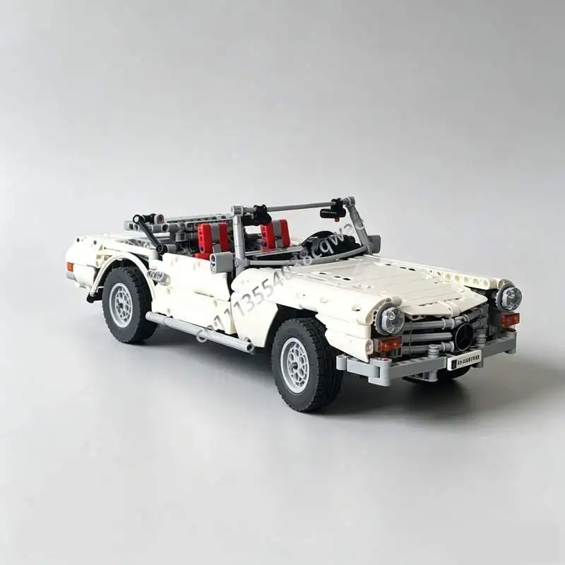 1445 Parts Classic Convertible Car Retractable Roof MOC Model Building Blocks DIY Creative Assembly Educational Toy Popular Gift