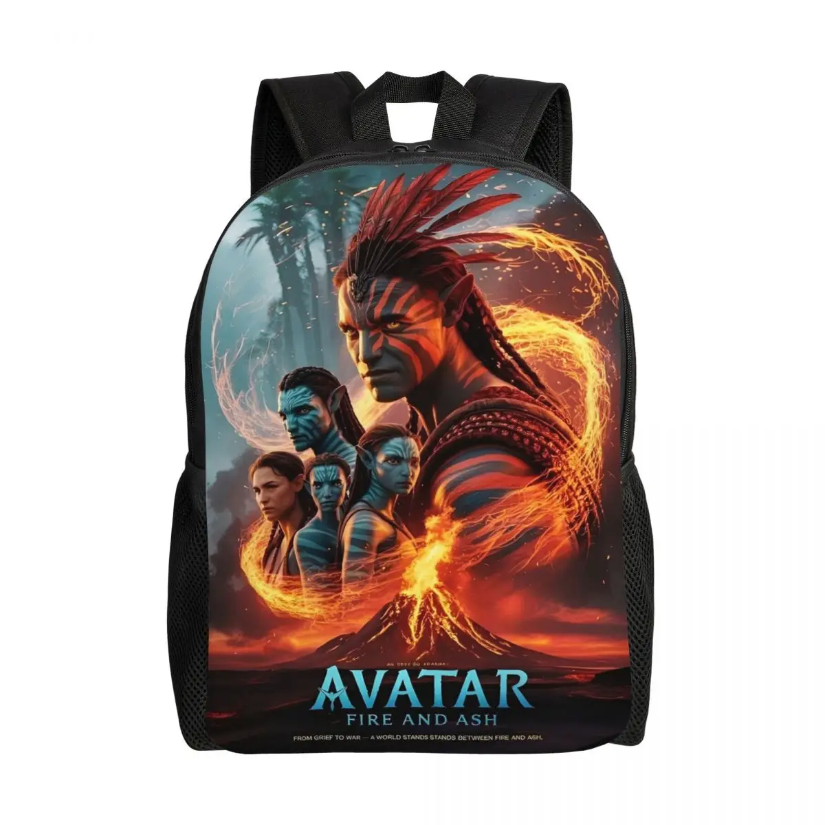 

Avatars : Fire And Ash Backpack for Kids Boys Girls Lightweight Backpacks Bags for Toddlers Daycare