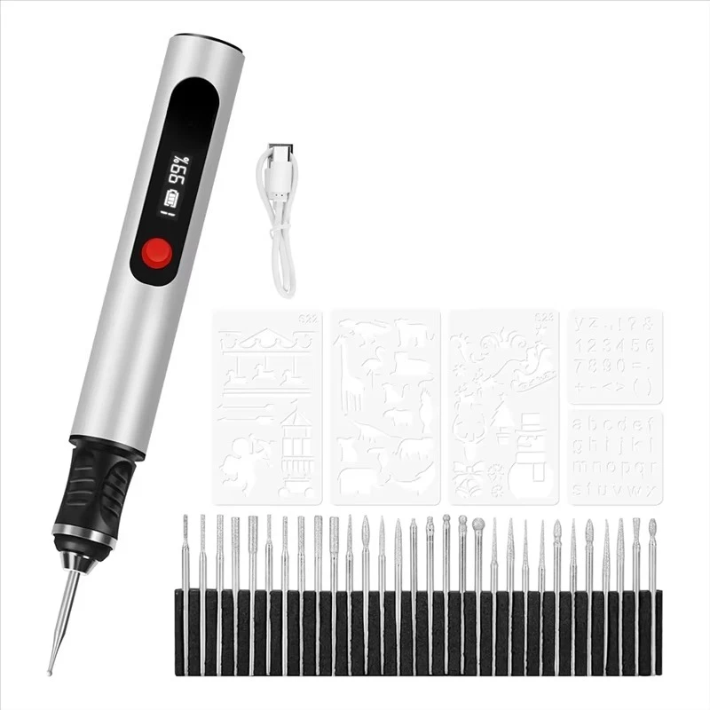 Engraving Pen for Artists and Divers - Engraving 50 + Surfaces - Beginner Friendly - Rechargeable