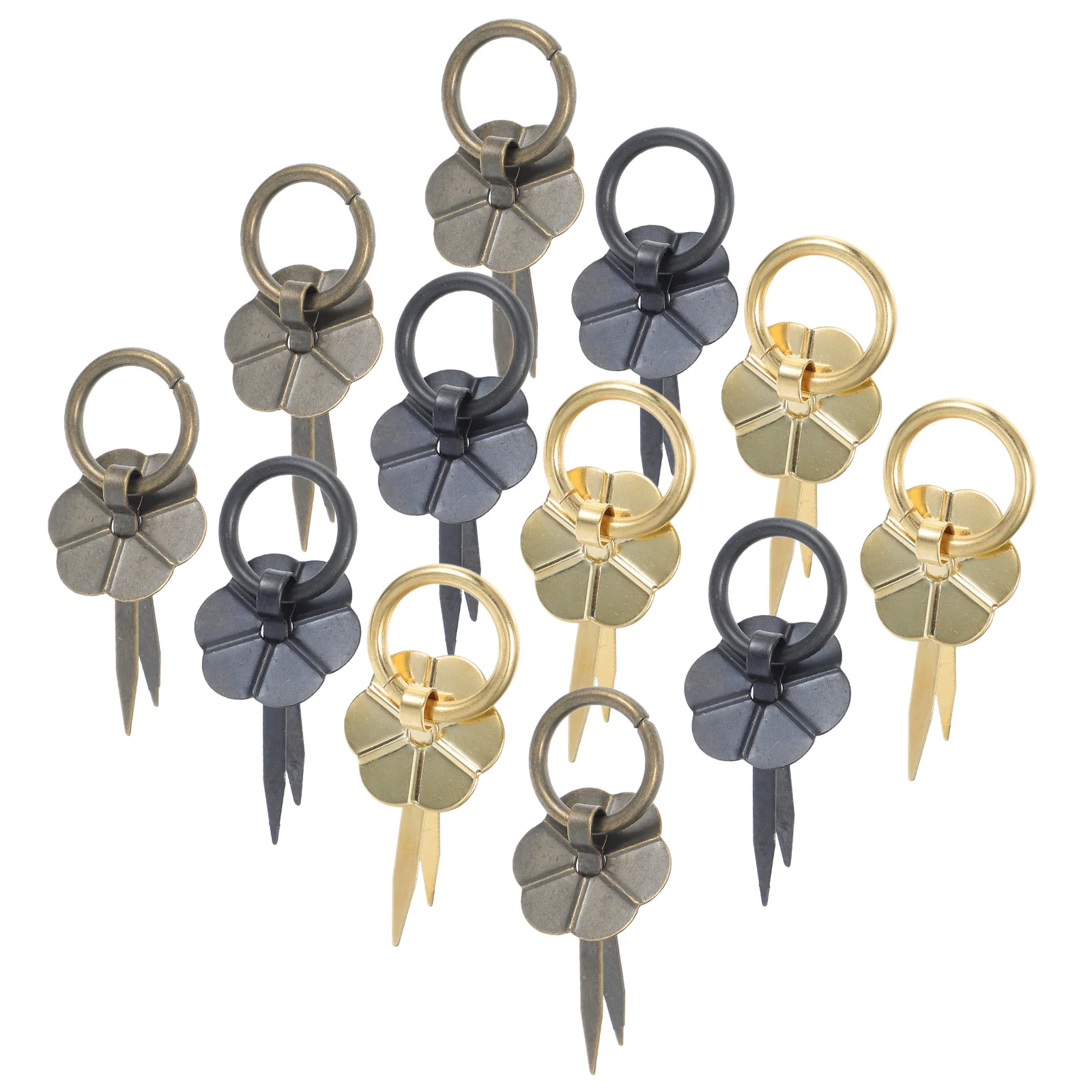 

15Pcs Vintage Round Mini Metal Drawer Handles Pulls for Rustic Cabinet Dresser Kitchen Bathroom Furniture Hardware