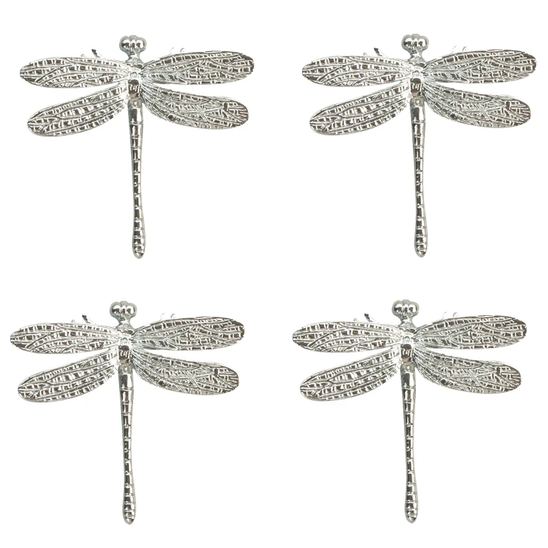 NEW 4PCS Solid Brass Dragonfly Furniture Pulls Handles Drawer Pulls Cupboard Wardrobe Closet Dresser TV Wine Cabinet Pulls Knobs