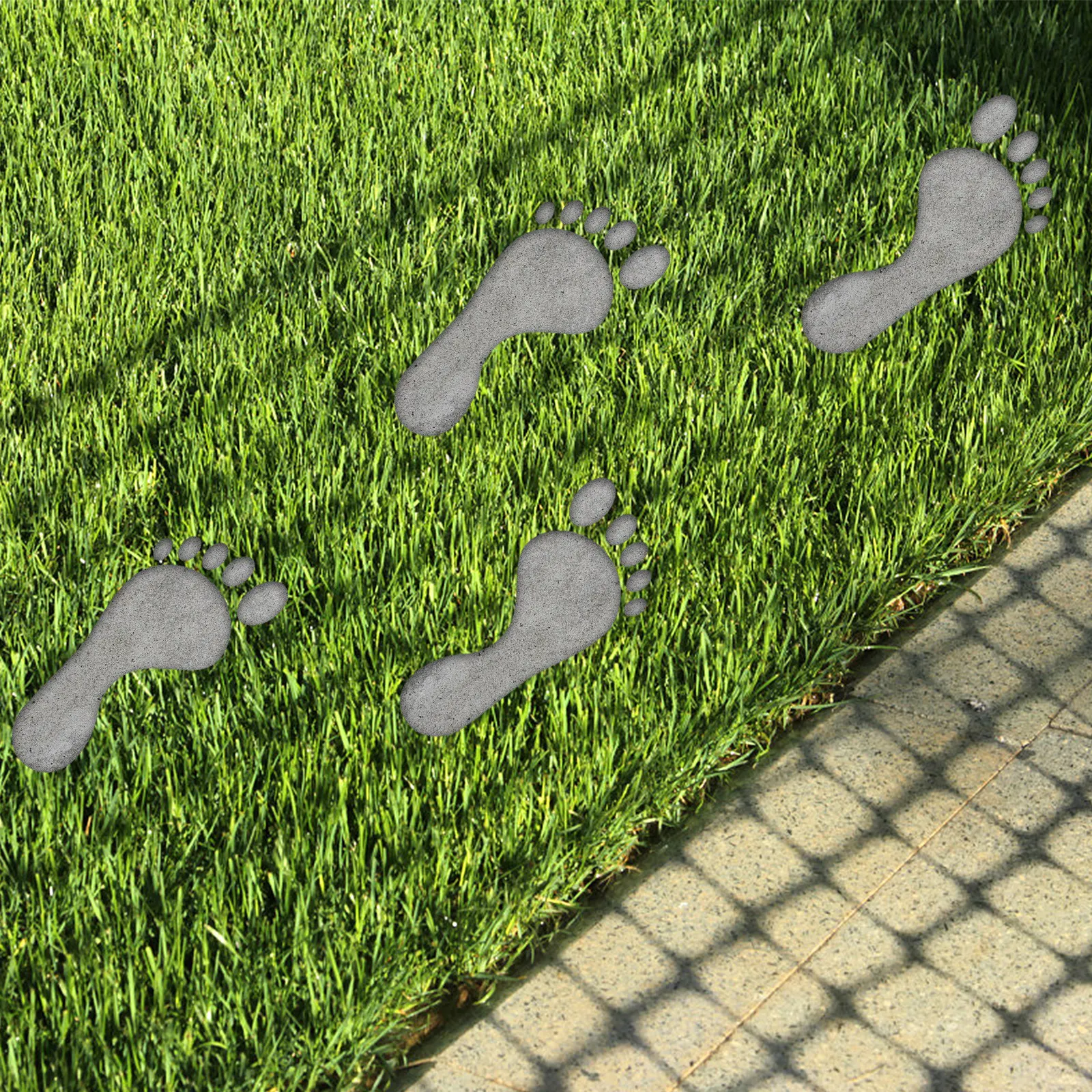 2Pcs Paving Mould Set Professional Grade DIY Pavement Mold for Gardens Paths Yards Terraces Concrete Walkways Footprint Mold