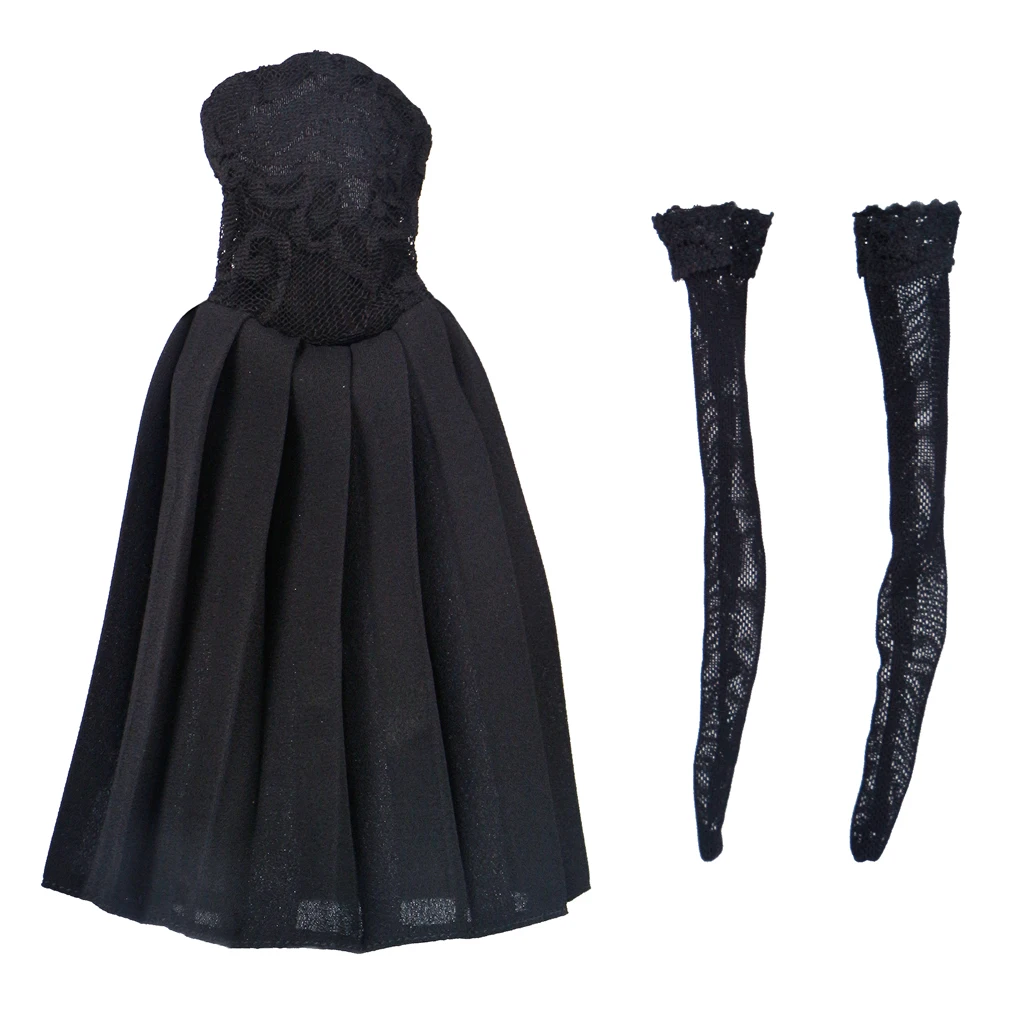 

1:6 Female Clothes Strapless Skirt Dress Socks Fit Kumik CY CG Girls Figure