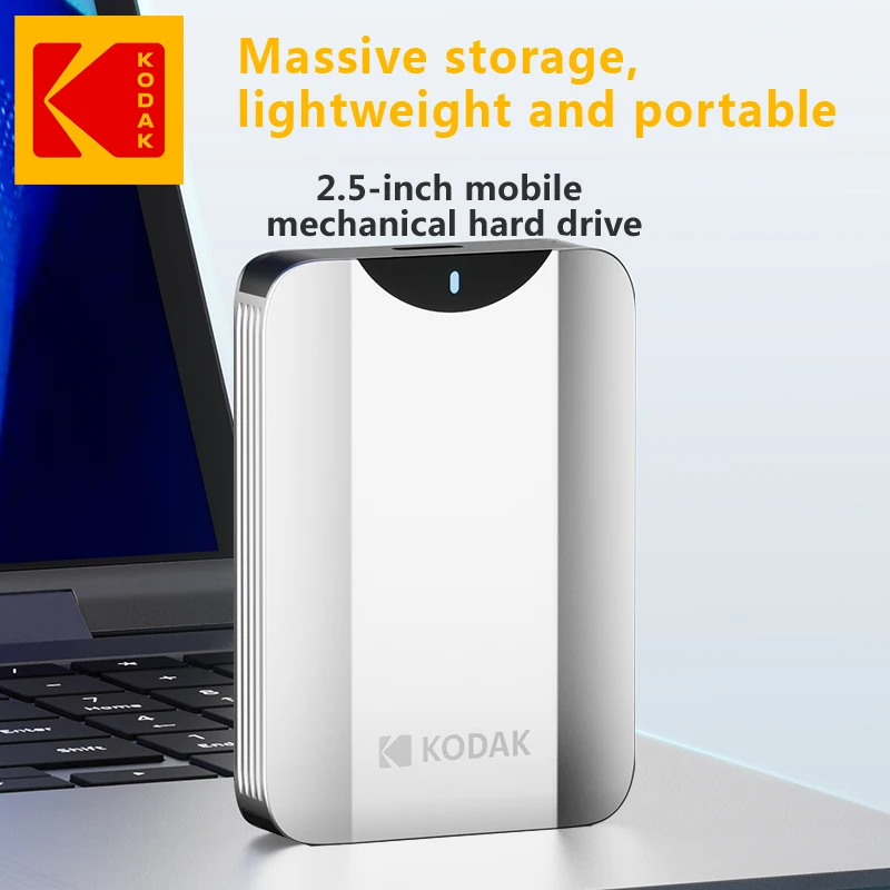 

KODAK, P232 Portable HDD mechanical mobile disk, 1TB portable gaming hard drive storage, suitable for PC, electronic