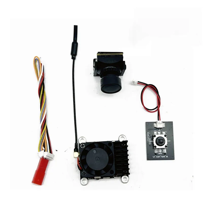 New 5.8Ghz 2W FPV VTX Wireless Transmitter and 1/4"straight 1200TVL fpv camera use For FPV Long Range Fixed Wing Drone