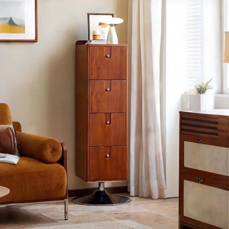 Simple storage chest of drawers, bedroom, living room, solid wood entrance, retro home locker