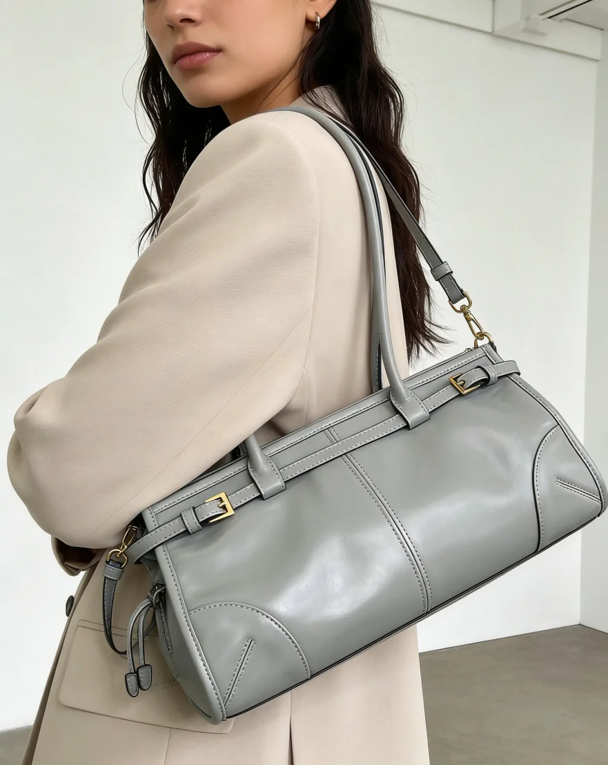 

Large Capaci Leather oulder Bag Women's Commuter Handbag Tote Bag Casual Simple Sle Chinese Brand Crossbody Bag