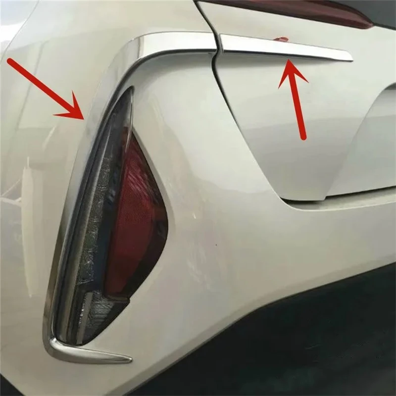 WELKINRY For Toyota Prius PHV Prime XW50 2nd Gen 2017-2019 Car Tail Rear Head Front Fog Lamp Light Grille Airscoop Intake Trim