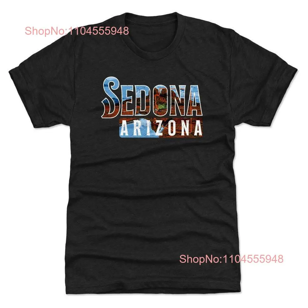 Sedona Men's Premium T Shirt Arizona Lifestyle Scenic WHT long or short sleeves