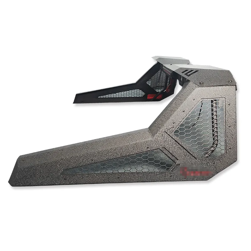 

New Off-Road Gantry 4 LED Square Lights Aluminum Roll Cage Honeycomb Holes Mirror Rigid Plate Modified Pickup Truck Auto Partscu