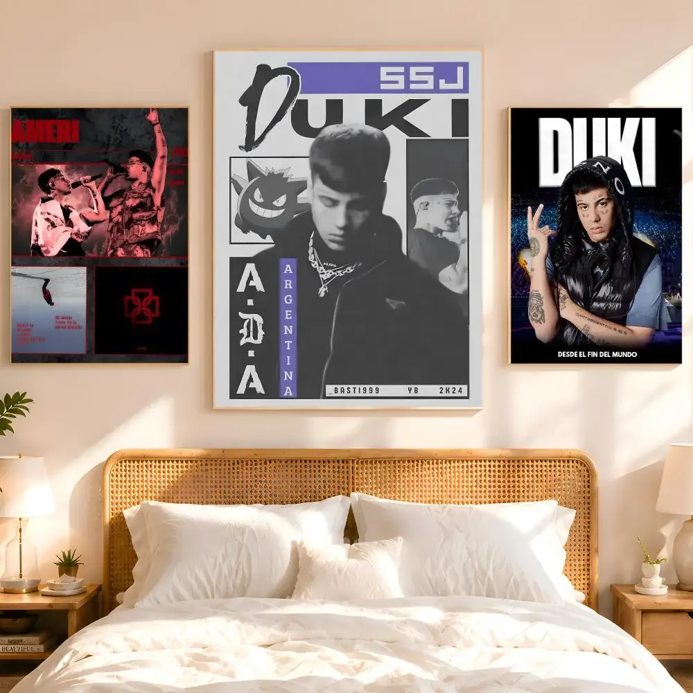 Hot Rapper D-duki Poster 1PC HD Matte Peel And Stick Wall Decor For Bedroom Living Room Dorm Office