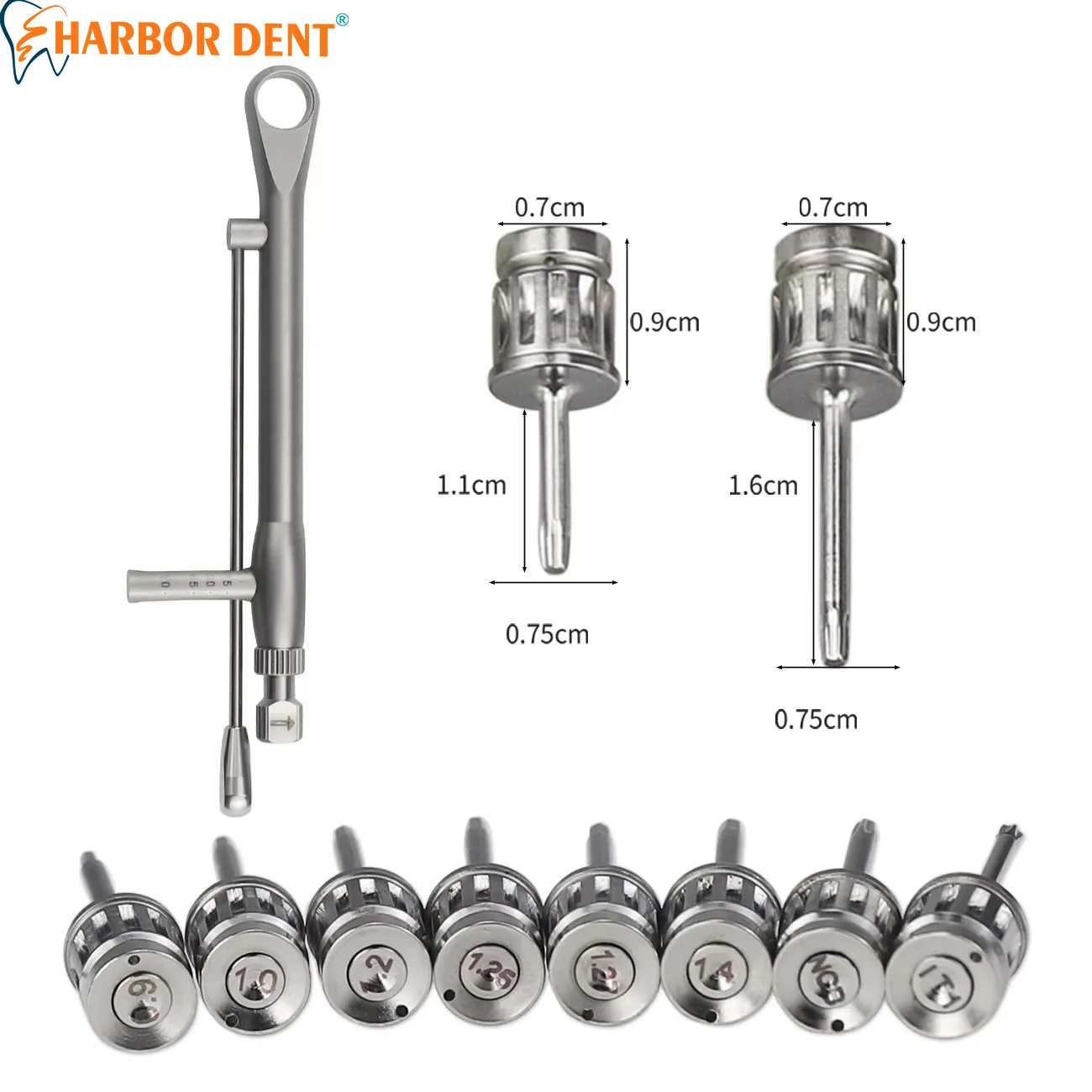 

1PC Dental Implant Torque Wrench Screwdriver Universal Long & Short Repair Drivers 135°C Autoclavable Dentistry Ancessories