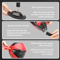 Desktop Punching Bag For Kids Suction Cup Inflatable Speed Ball Tabletop Boxing Ball For Kids Teens Adults Office Employees