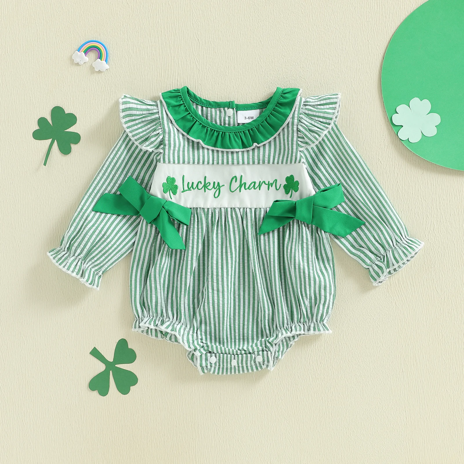 Adorable Toddler Floral Print Ruffle Sleeveless Romper with Bow Detail and Peter Pan Collar for Summer Outfits