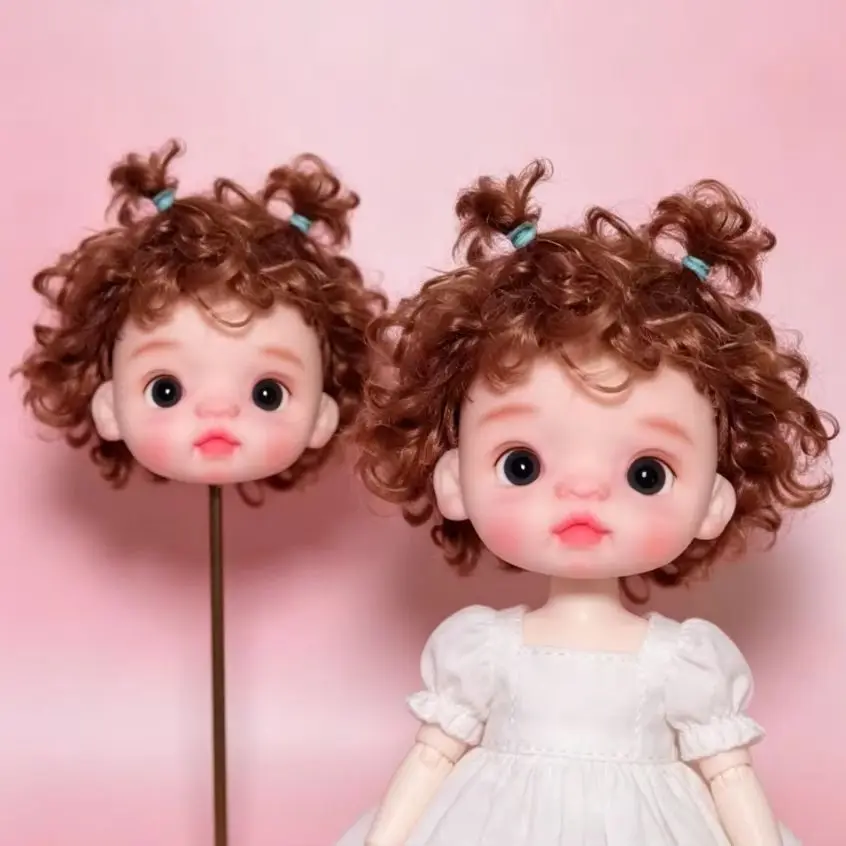 

1/8 Bjd wig Ob11 imitation beach wool wig ob11 wig size (head circumference 13.5-14cm)