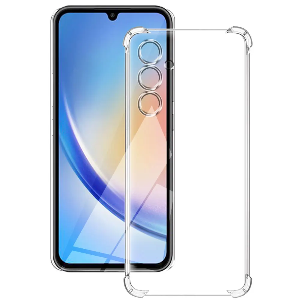 Stoßfeste transparente Hülle für Samsung Galaxy S24 S23 S22 Ultra S21 S20 FE Plus Note 20 Ultra A14 A34 A54 A15 A25 A35 A55 Schutzhülle