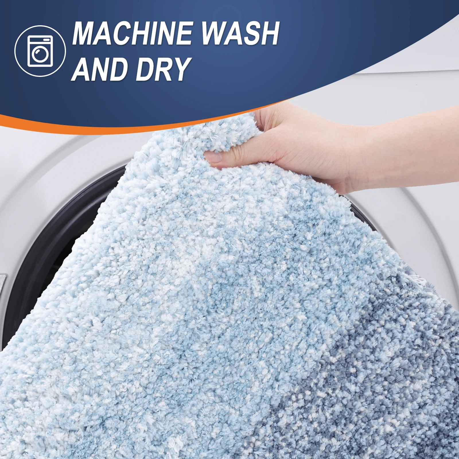 HAPIHAPPY Bathroom Rug Mat 51X76 Non-Slip Plush Shaggy Bath Carpet Extra Soft And Absorbent Microfiber Bath Rugs Tub And Shower_voghion.com