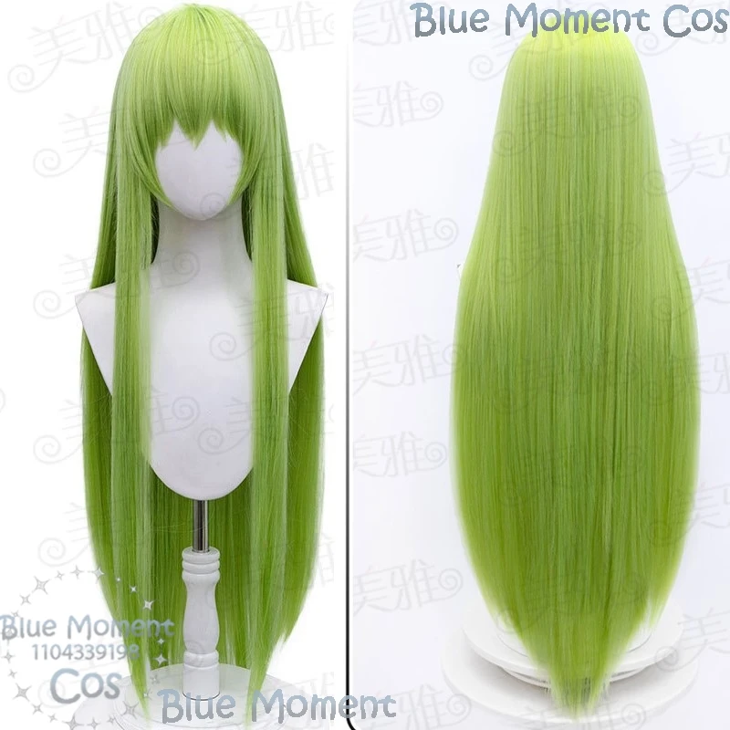 C.C. Anime Code Cosplay Geass Costume Prop Green Wig White Straitjacket Queen Women Cos Halloween Party Play Roleplay Customized