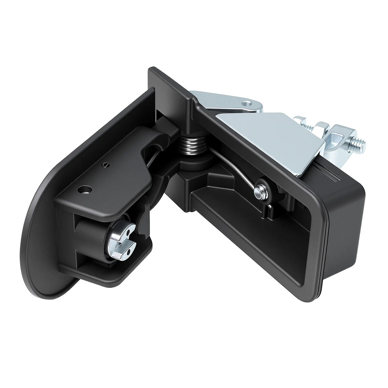 Marine Plane Lock Chrome Finish Powder Coated Alloy Sealed Compression Latch Flush Mount Compression Black Flush Mount Push Lock