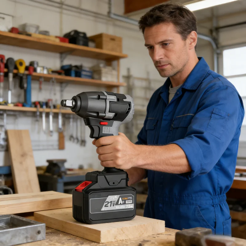 

21v Electric Wrench Industrial Grade 380nm High Torque Brushless Auto Repair Rack Woodworking Wind Cannon Electric Impact Wrench