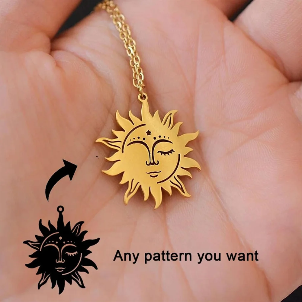 Customized Logo Necklace Personalized Logo Necklace Company Logo Gift Wedding Logo Necklace Painting Necklace