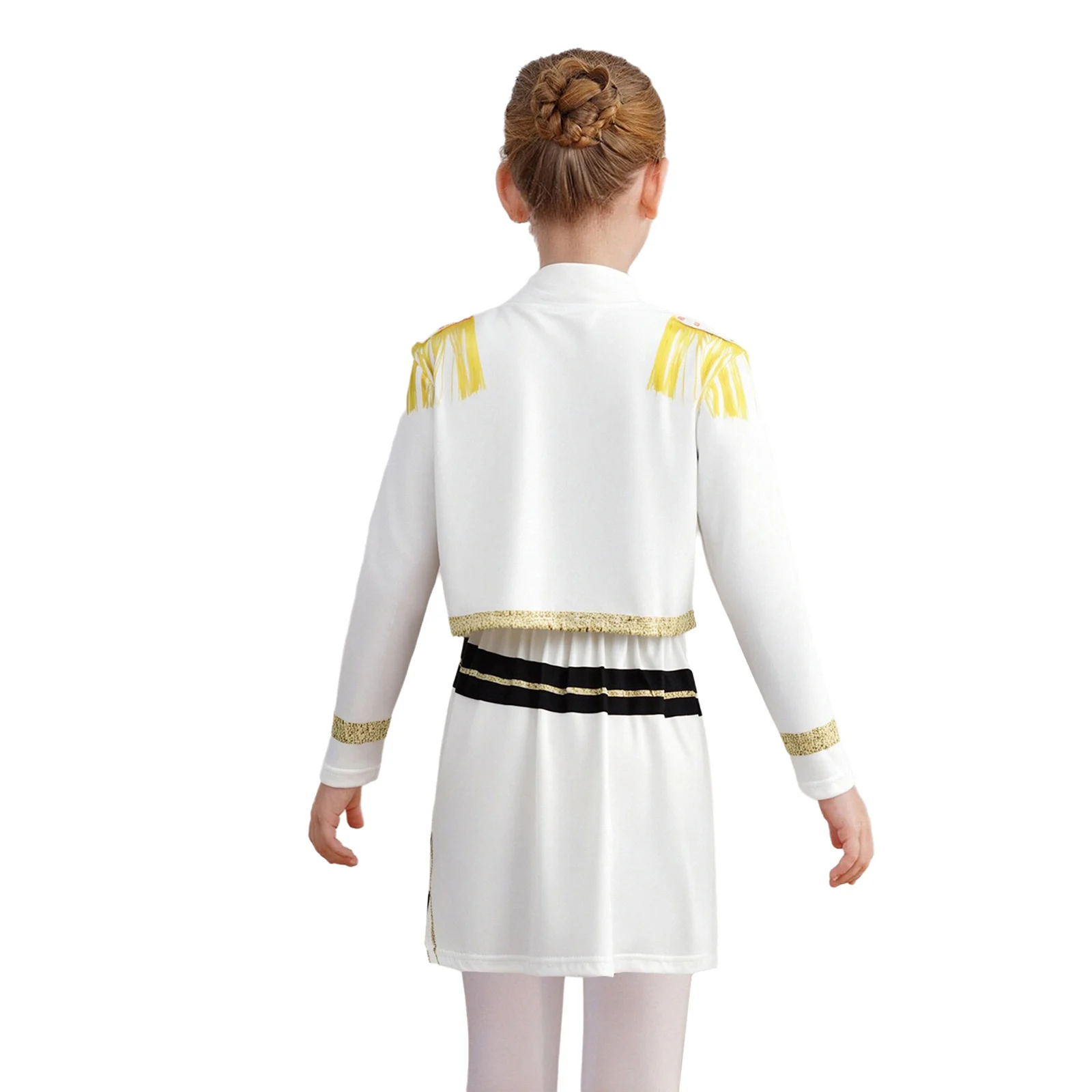 أطفال بنات أنيمي المطربين تأثيري حلي مطبوعة كم طويل الترتر سترة مع سترة تنورة لمرحلة الأداء حفلة الهالوين