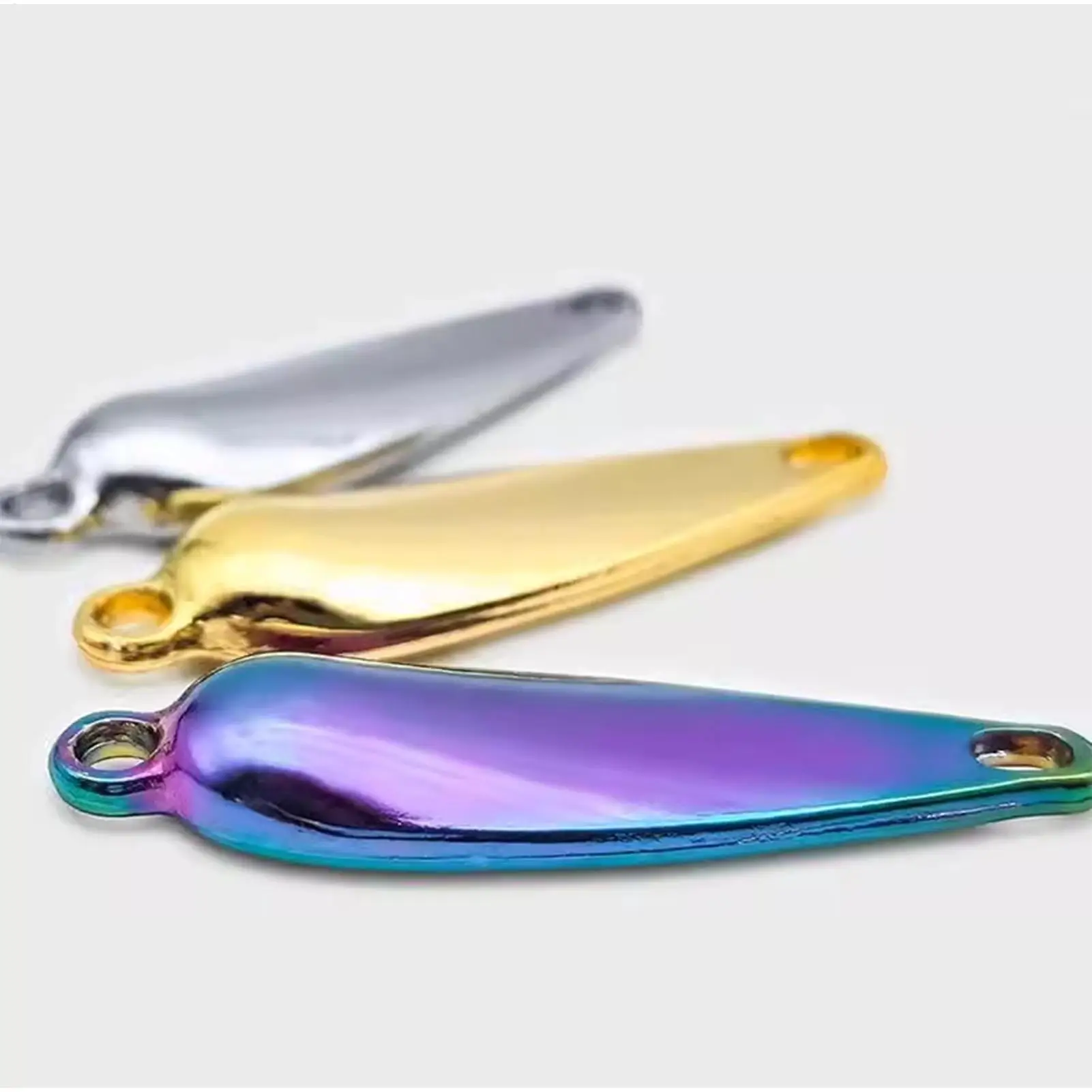 3er-Pack Metall-Spinner-Köder, 3D-realistische Angelköder mit Propeller, langlebige bionische Form für Süßwasser, Barsch, Teich, See