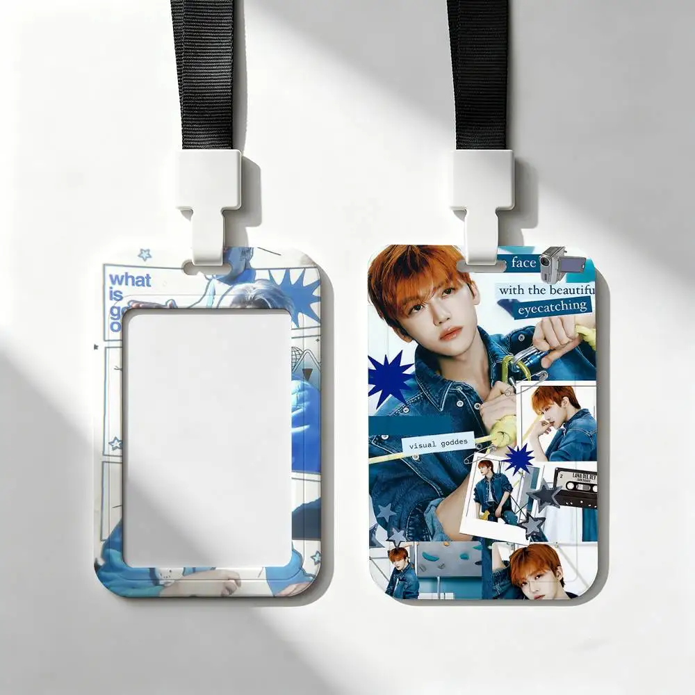 J-Jaemin Cool ID Badge Holder With For Office School Name Card Credentials Case