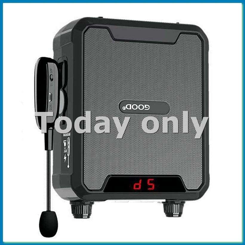 

Портативный водонепроницаемый усилитель голоса IPX6 мощностью 30 Вт с беспроводным микрофоном, Bluetooth-динамик для учителей, туристический путеводитель-VVNB