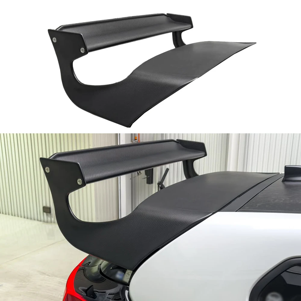 For GR YARIS GXPA16 FG Type Matte Carbon Fiber Rear Wing Roof Spoiler Body Kit Easy Replacement Installation