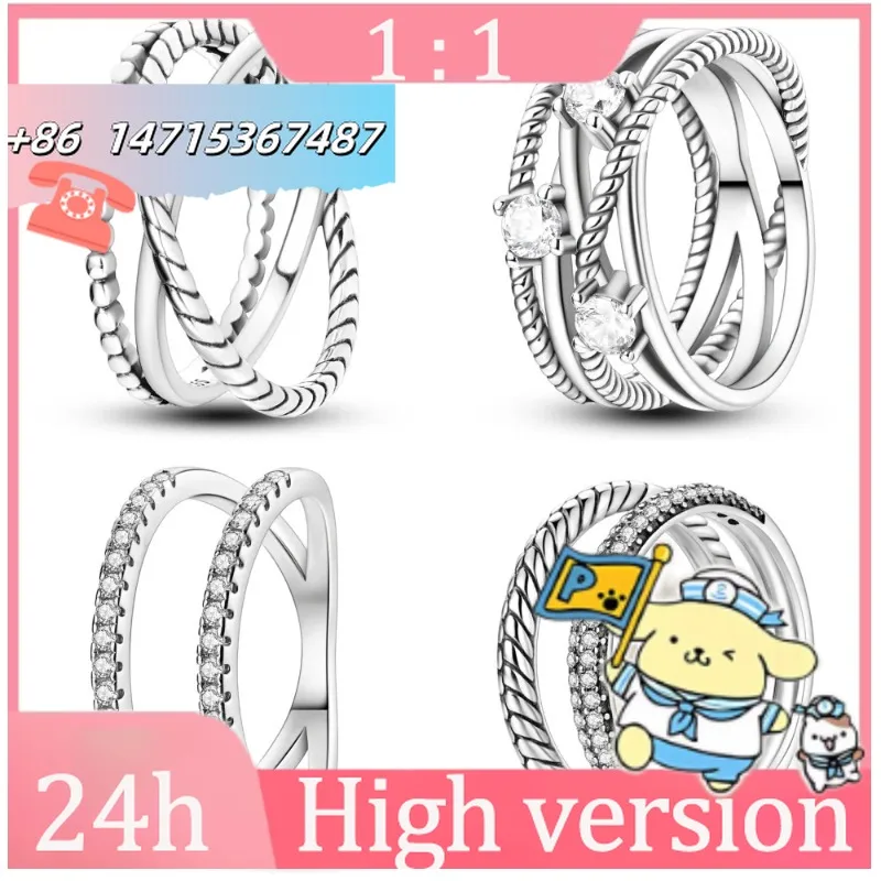

Anillo Cerrado de Plata de Ley 925, для женщин — изысканный и простой, Regalo Fino для San Valentín и Cumpleaños