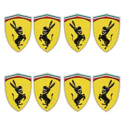 1-5pair Car Sticker Funny Donkey Pattern Decal Cover Badge Vehicle Stickers Party Supplies Replacement Car Styling Decal