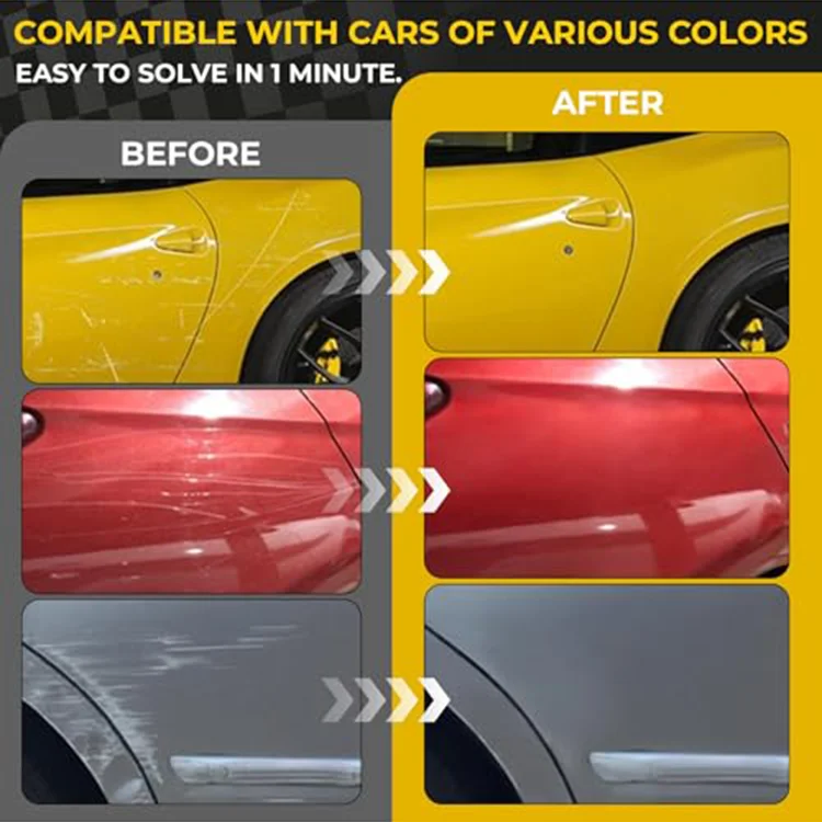 Car Scratch Remover Wax Universal Premium Polishing Compound for Deep Scratches, 4 fl oz (120 ML) with Sponge and Cloth view 3