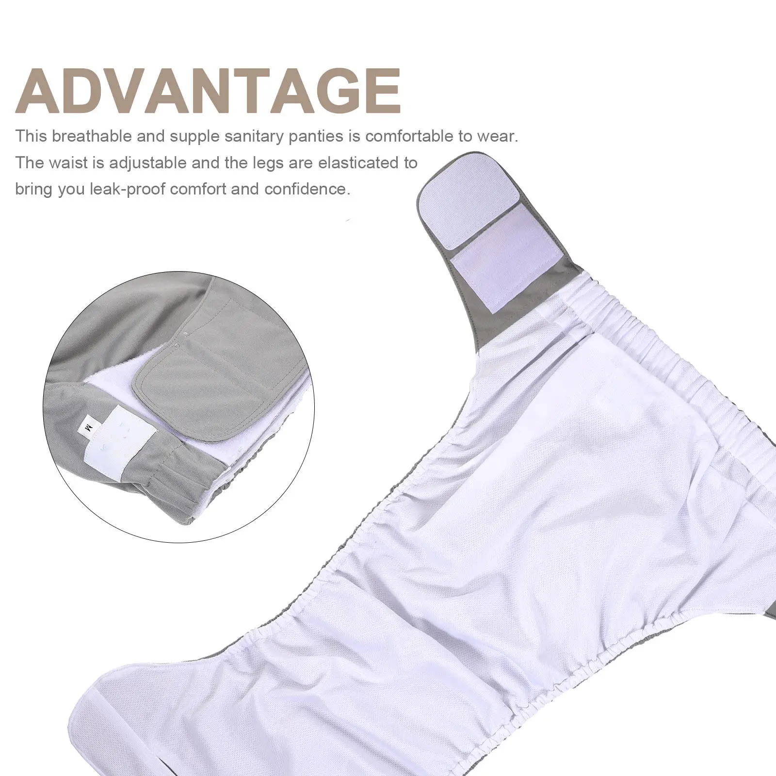 1Pcs Large Adult Reusable Washable Diaper Adjustable Leakproof for Old Man Disabled Postoperative Care Adult Old Man Diaper