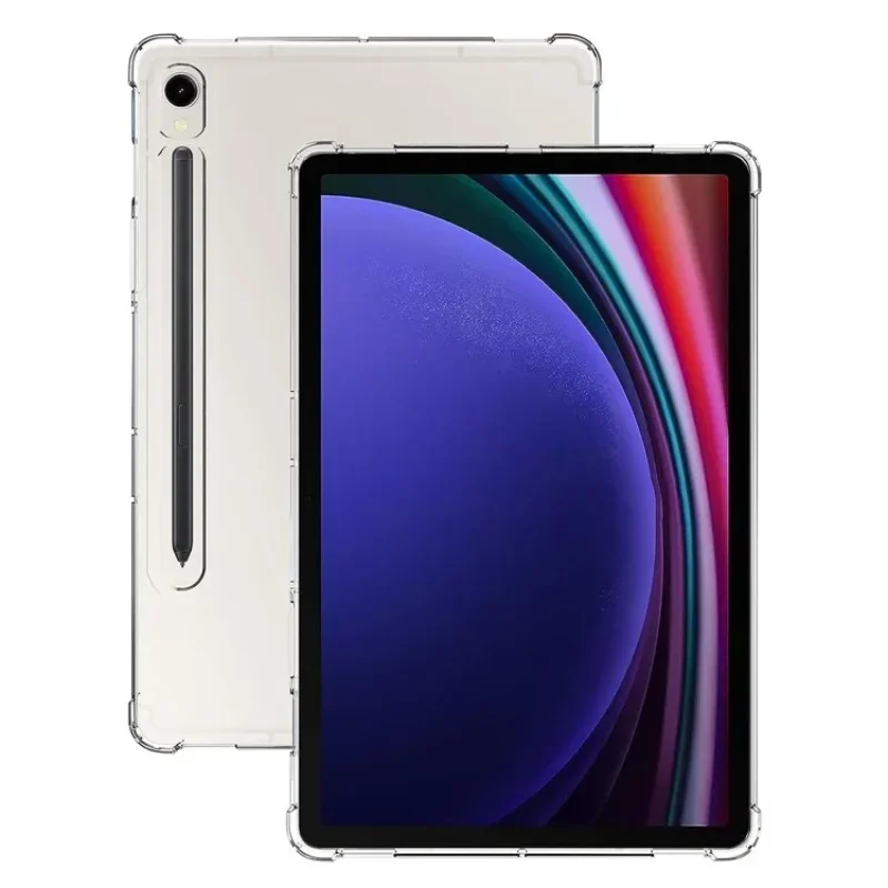 Slim Funda dla Samsung Galaxy Tab S9 SM-X710 SM-X716B 11 "etui na tablet przezroczyste TPU tylna pokrywa poduszki powietrzne odporna na wstrząsy obudowa ochronna