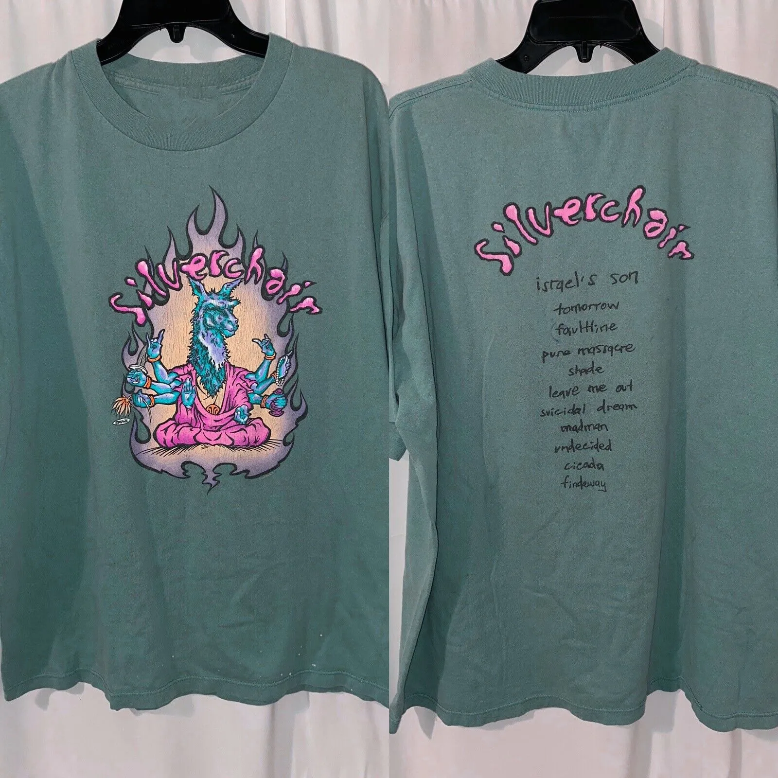 Rare Silverchair Tour Concert Gift For Fans S to 5XL Green T-Shirt GC2115