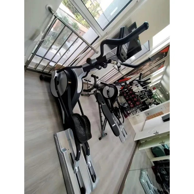 الفاخرة التجارية الصالة الرياضية المغناطيسي بيضاوي الشكل الدراجة آلة عبر المدرب ممارسة العضلات حرق الدهون أجهزة لياقة بدنية