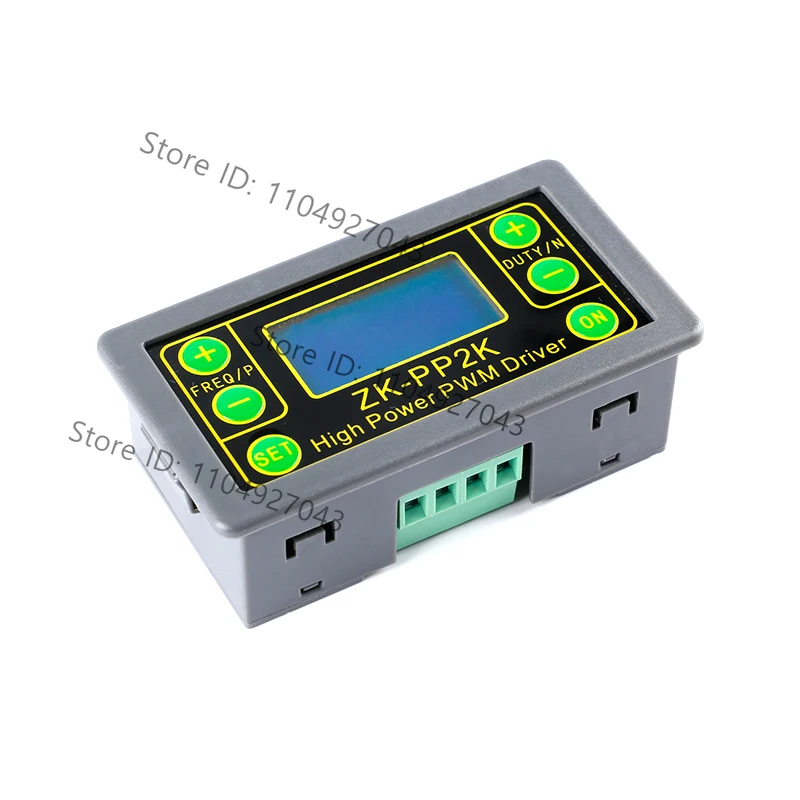 ZK-PP2K PWM Signal Generator 8A Driver Module for Motor/Lamp Dual Mode LCD PWM Pulse Frequency Duty Cycle Adjustable Module