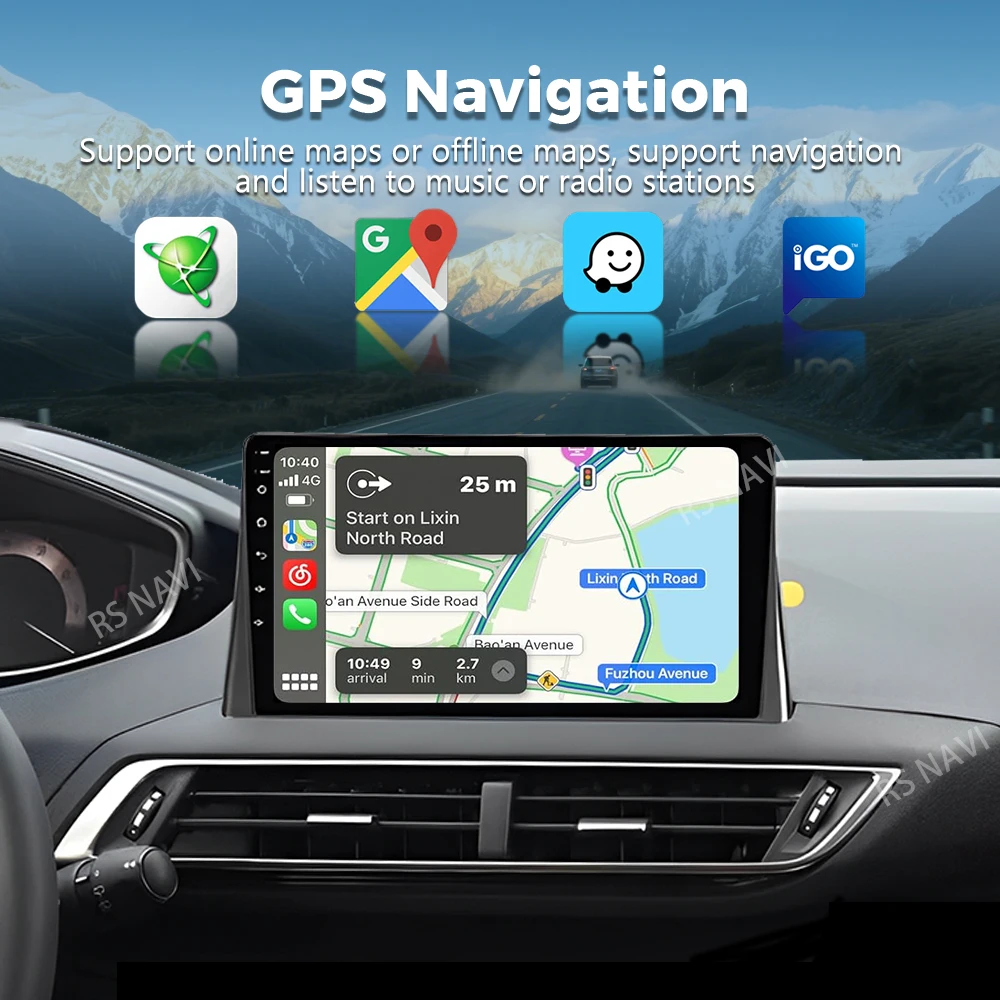 Android 15 Carplay Auto Auto Radio Für Peugeot 5008 4008 3008 2017 2018 2019 2020 Multimedia Video Player Navigation GPS Stereo