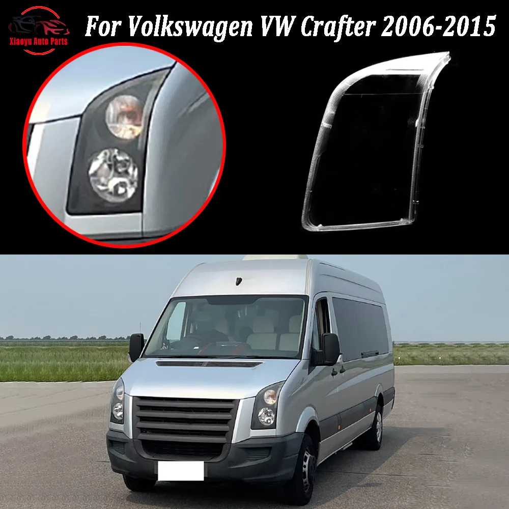 

Front Headlight Shell Headlamp Transparent Lampshade Cover Lens Plexiglass 2006 2007 2008 2009-2015 For Volkswagen VW Crafter